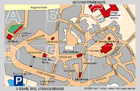 Stadtplan Hattingen-Altstadt Stadtplan Hattingen-Altstadt